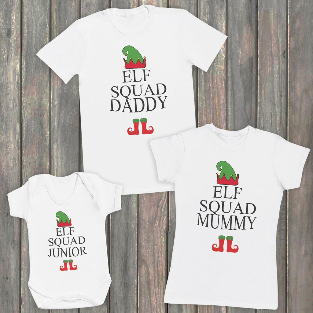 Elf Squad Family Matching Christmas Tops - T-Shirts - (Sold Separately)