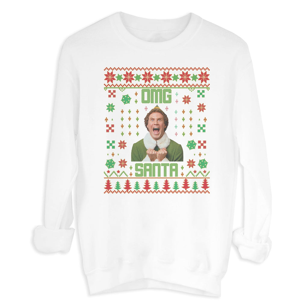 OMG Santa Sweater Pattern - Christmas Jumper Sweatshirt - All Sizes