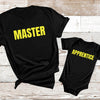 Master & Apprentice - Baby T-Shirt & Bodysuit / Mum T-Shirt - (Sold Separately)