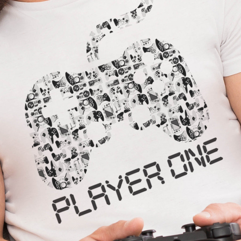 Player One & Player Two - Baby / Kids T-Shirt & Dad / Mum T-Shirt Set - (Sold Separately)