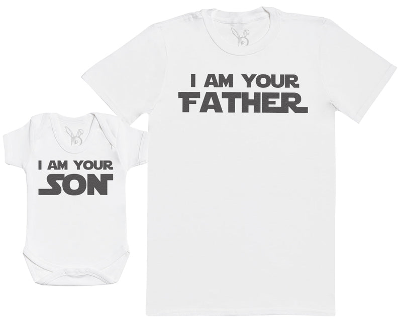 I Am Your Son & I Am Your Father - Baby Bodysuit & Father's T-Shirt Set - (Sold Separately)