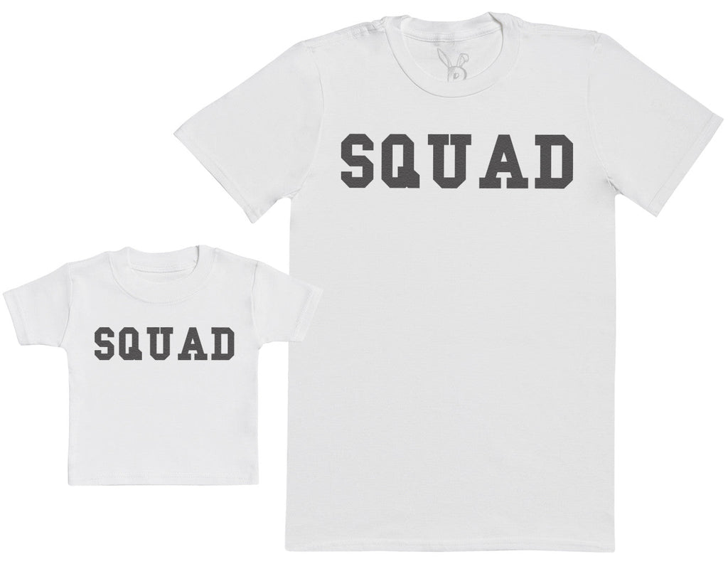 SQUAD - Baby Gift Set with Baby T-Shirt & Father's T-Shirt (11605045706)