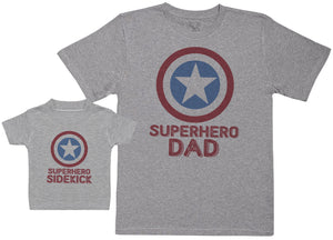 Superhero Sidekick - Baby Gift Set with Baby T-Shirt & Father's T-Shirt (11604997642)