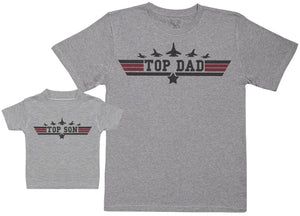 Top Son & Top Dad - Baby Gift Set with Baby T-Shirt & Father's T-Shirt (11605005770)