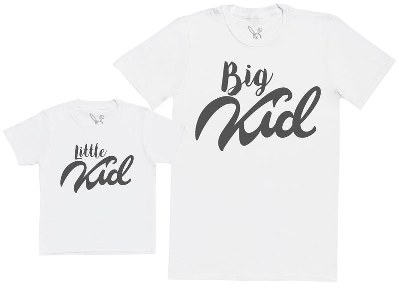 Big Kid Little Kid - Matching Set - Baby / Kids T-Shirt & Dad T-Shirt - (Sold Separately)
