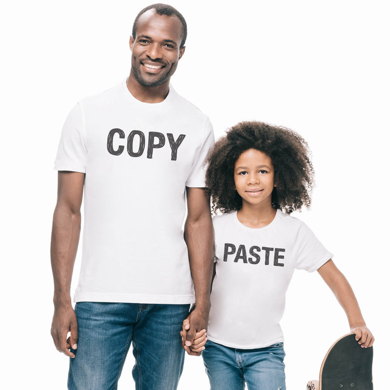COPY & PASTE - Matching Set - Baby / Kids T-Shirt & Dad T-Shirt - (Sold Separately)