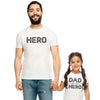 Hero & Dad Is My Hero - Matching Set - Baby / Kids T-Shirt & Dad T-Shirt - (Sold Separately)