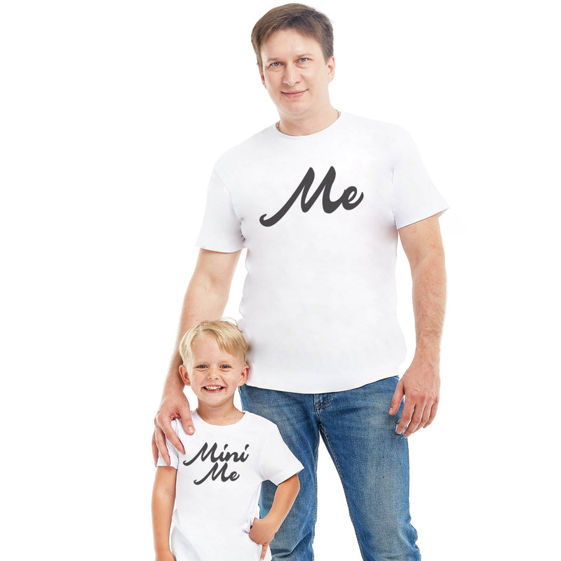 Me & Mini Me - Matching Set - Baby / Kids T-Shirt & Dad / Mum T-Shirt - (Sold Separately)