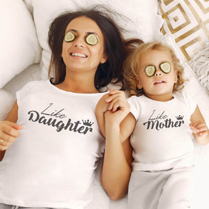 Like Daughter, Like Mother - Baby T-Shirt & Bodysuit / Mum T-Shirt - (Sold Separately)