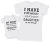 Awesome Daughter- Mothers T-Shirt & Baby Bodysuit (255859392542)