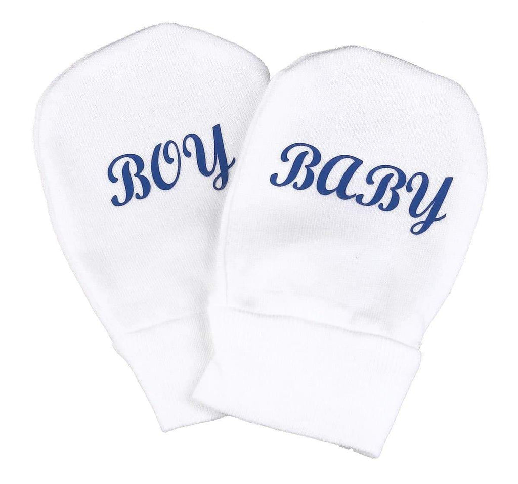 Baby Boy 100% Cotton Scratch Mittens - The Gift Project