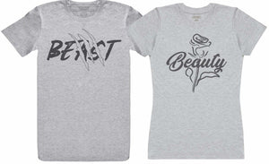 Beauty & Beast - Couple T-Shirt Gift Set - The Gift Project