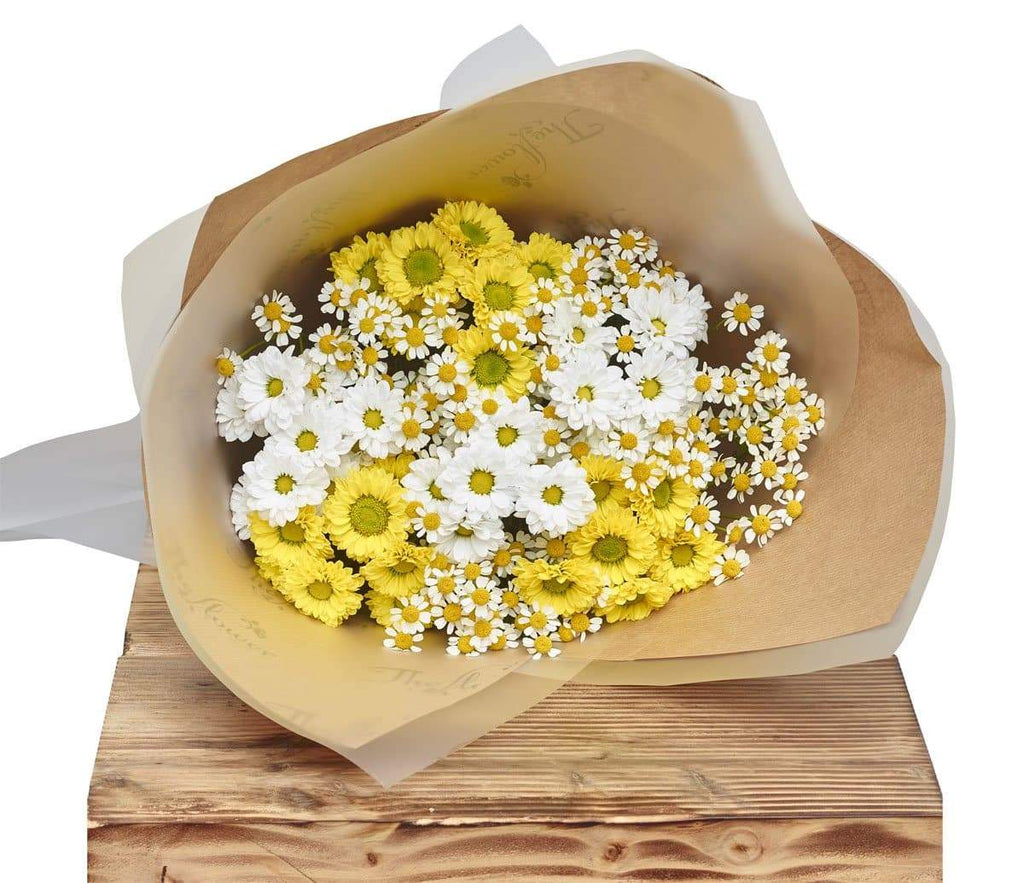 Classic Chrysanthemums Lemons Flower Present - The Gift Project