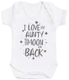 I Love My Aunty To The Moon And Back Baby Bodysuit - The Gift Project