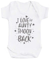 I Love My Aunty To The Moon And Back Baby Bodysuit - The Gift Project