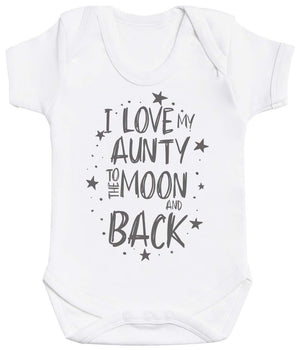 I Love My Aunty To The Moon And Back Baby Bodysuit - The Gift Project