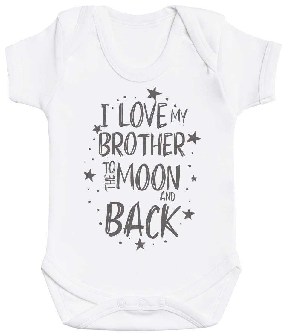 I Love My Brother To The Moon And Back Baby Bodysuit - The Gift Project
