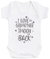 I Love My GodMother To The Moon And Back Baby Bodysuit - The Gift Project