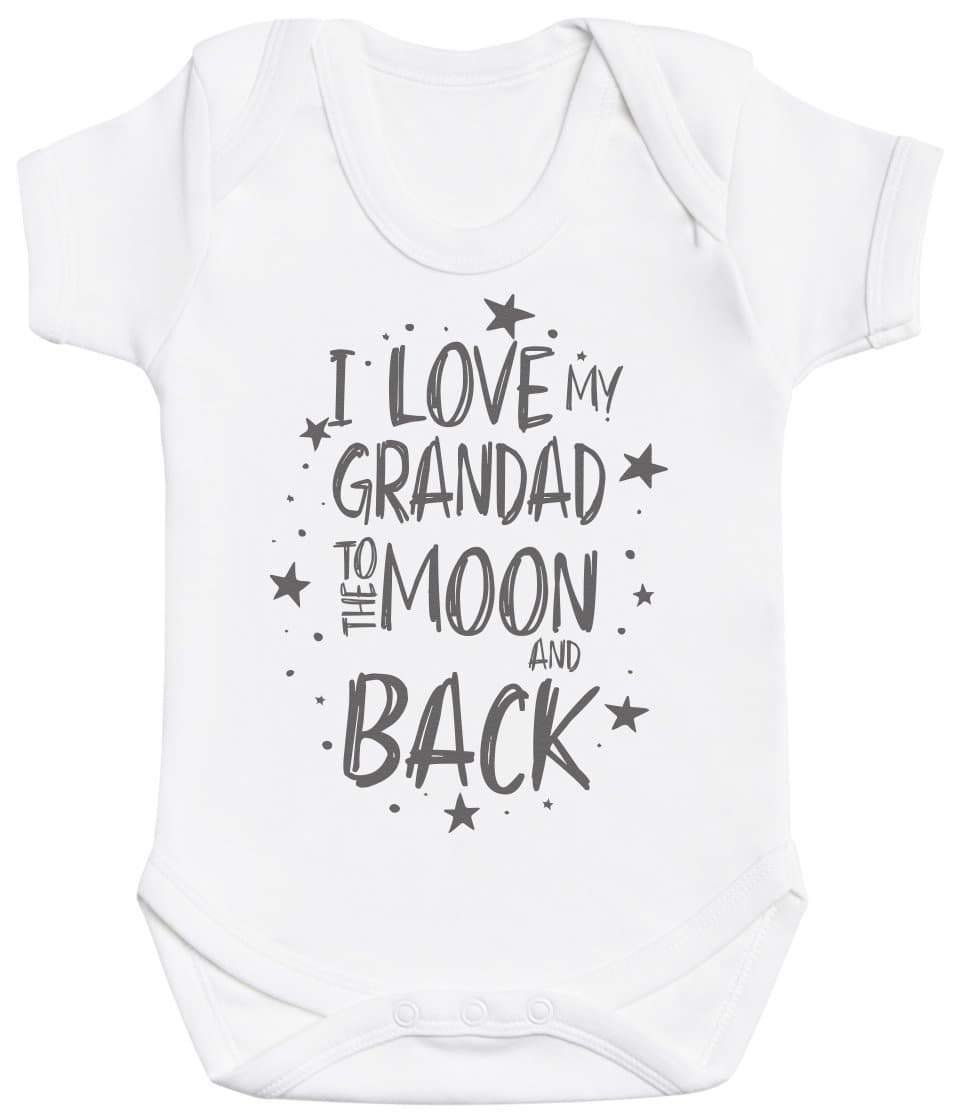 I Love My Grandad To The Moon And Back Baby Bodysuit - The Gift Project