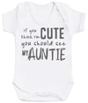 If You Think I'm Cute You Should See My Auntie Baby Bodysuit - The Gift Project