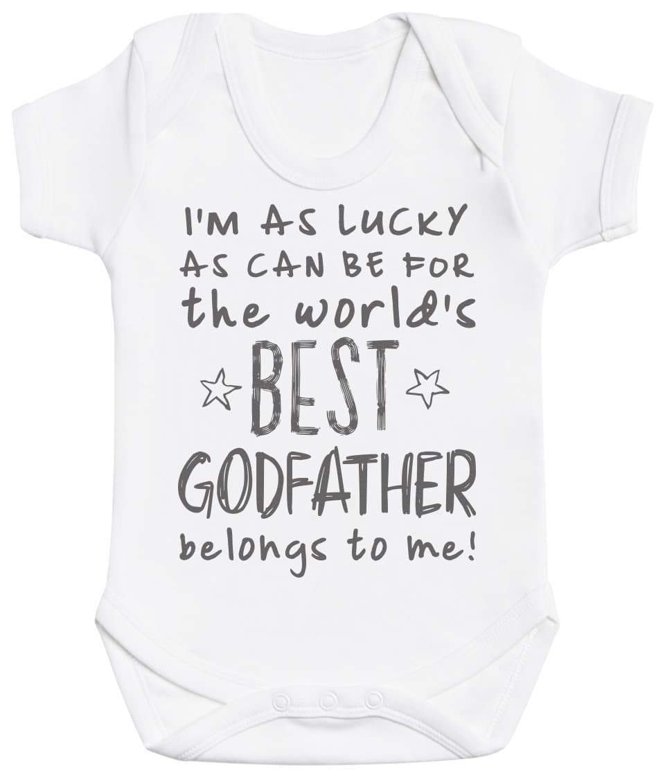 I'm As Lucky As Can Be Best GodFather belongs to me! Baby Bodysuit - The Gift Project