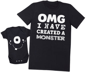 OMG I've Created A White Monster!- Mothers T-Shirt & Baby Bodysuit (255859064862)