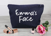 Personalised 'Emma's Face' - Canvas Accessory Make Up Bag - Gift For Her, Gift For Mum, Gift for Girlfriend - The Gift Project