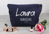 Personalised 'Laura' Bride - Canvas Accessory Make Up Bag - Gift For Her, Gift For Mum, Gift for Girlfriend - The Gift Project