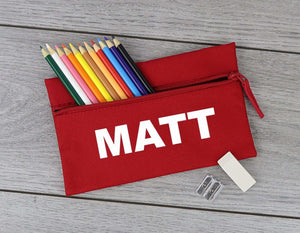 Personalised Name - 'Matt' Example - Pencil Case, Kids Pencil Case, Stationary Bag Holder - The Gift Project