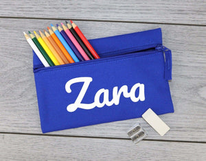 Personalised Name - 'Zara' Example - Pencil Case, Kids Pencil Case, Stationary Bag Holder - The Gift Project