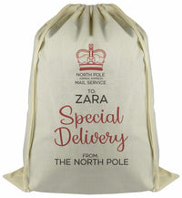 Personalised North Pole Airmail Express - Christmas Santa Sack - The Gift Project