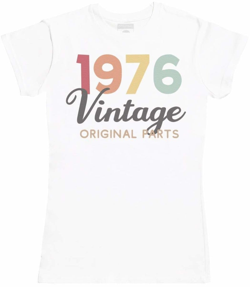 Personalised Vintage Original Parts - Womens T- Shirt - The Gift Project