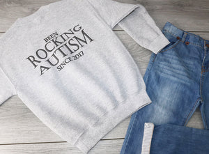 Rocking Austism Since (Year) Personalised - Kids Sweater