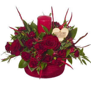 Romantic Reds Candle Arrangement - The Gift Project