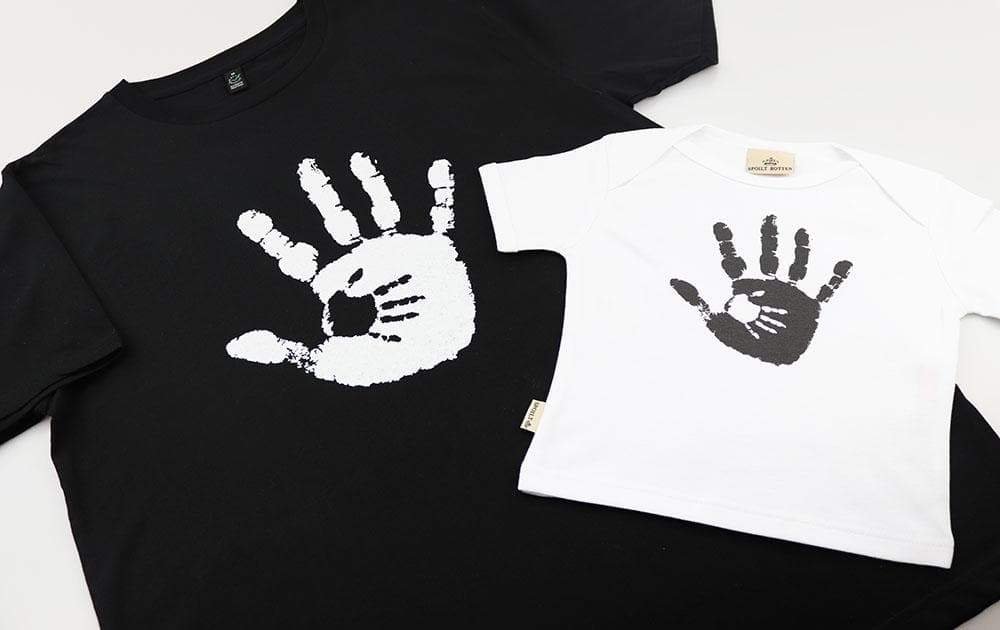 Spoilt Rotten Hand Print Father & Baby T-Shirt Set - The Gift Project