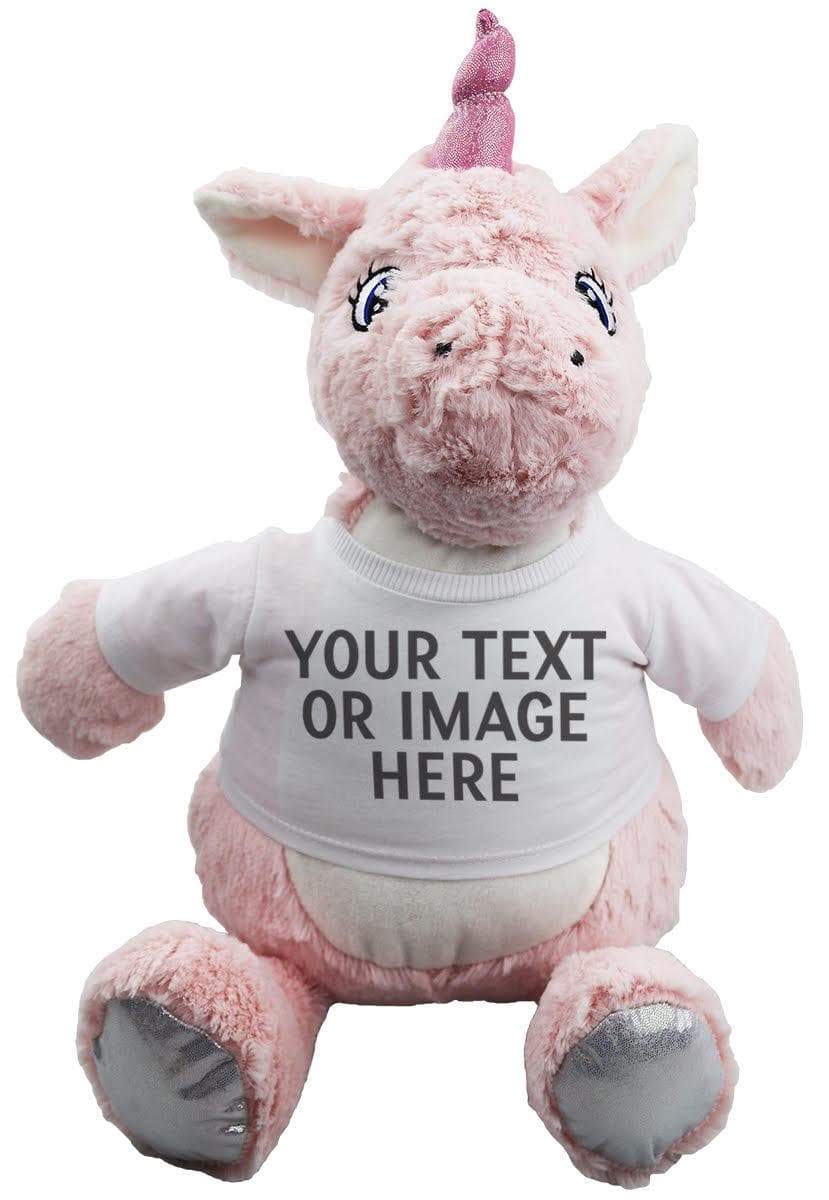 Unicorn Teddy With Personalised Removable T-Shirt - The Gift Project