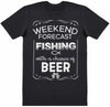 Weekend Forecast Fishing Beer - Mens T-Shirt - The Gift Project