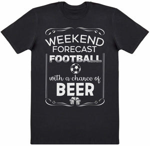 Weekend Forecast Football Beer - Mens T-Shirt - The Gift Project