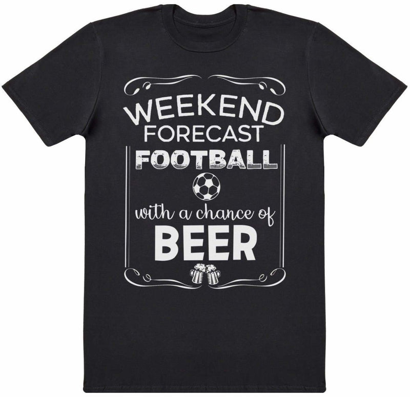 Weekend Forecast Football Beer - Mens T-Shirt