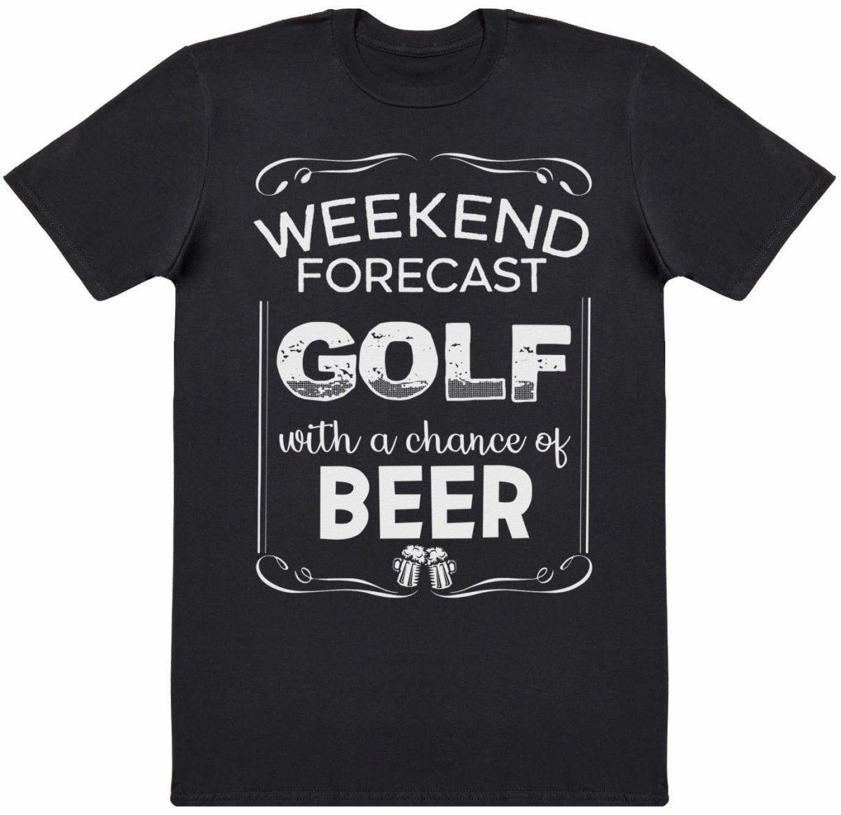 Weekend Forecast Golf Beer - Mens T-Shirt - The Gift Project