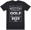 Weekend Forecast Golf Beer - Mens T-Shirt - The Gift Project