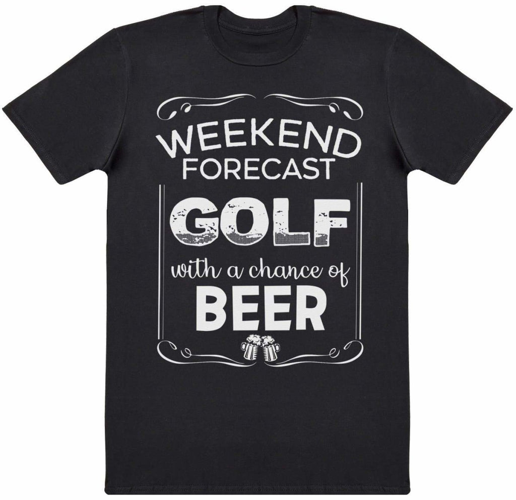 Weekend Forecast Golf Beer - Mens T-Shirt - The Gift Project