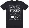 Weekend Forecast Rugby Beer - Mens T-Shirt - The Gift Project