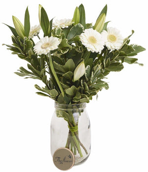 White Lily & Germini Fresh Flower Bunch - The Gift Project