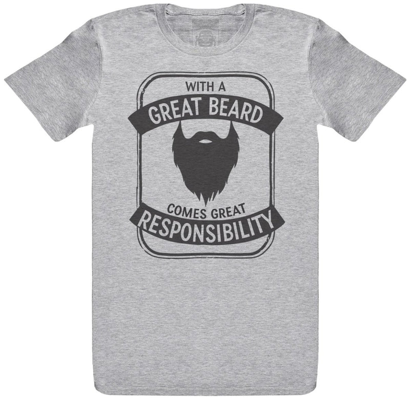 With A Great Beard Comes Great Responsibility - Mens T-Shirt